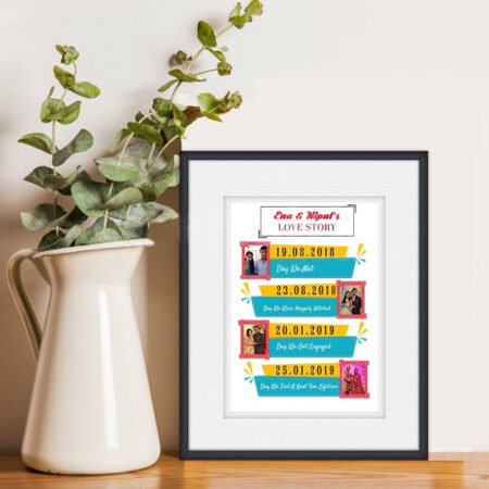 Customized Love Story Frame